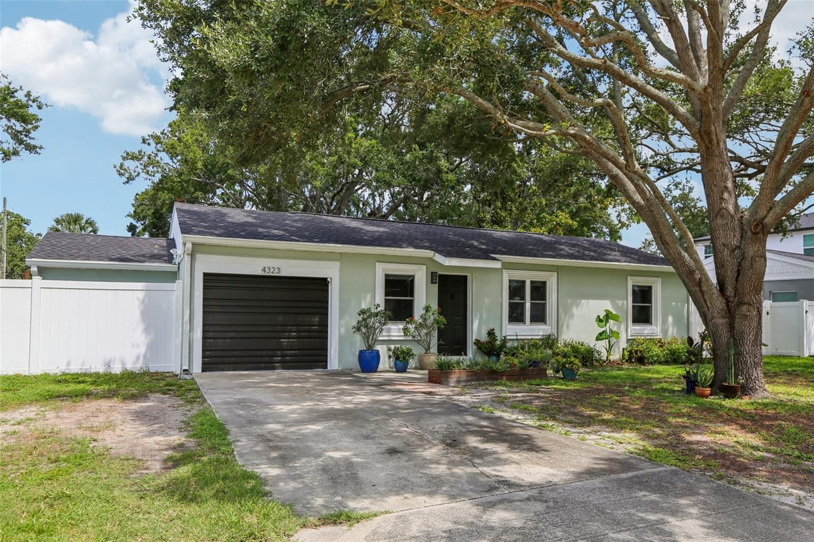 Front with large yard