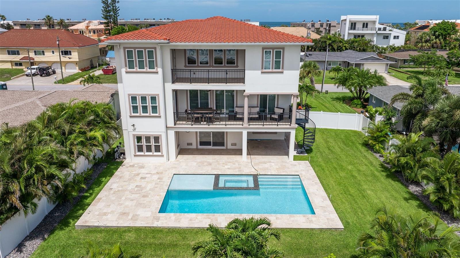 Back of the house and pool (built in 2022)