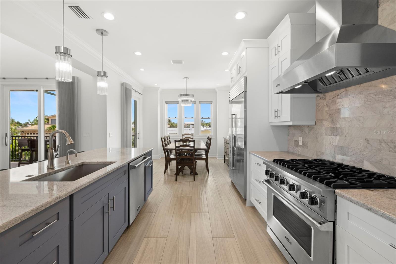 Stainless Viking kitchen appliances