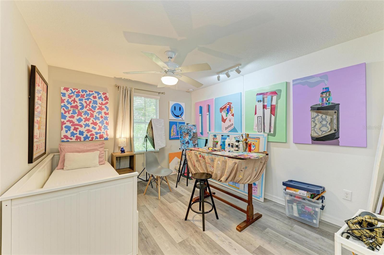 Bright third bedroom with generous space and a roomy closet