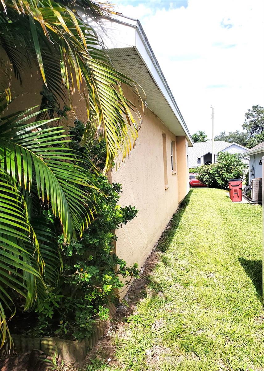 Left side of the home
