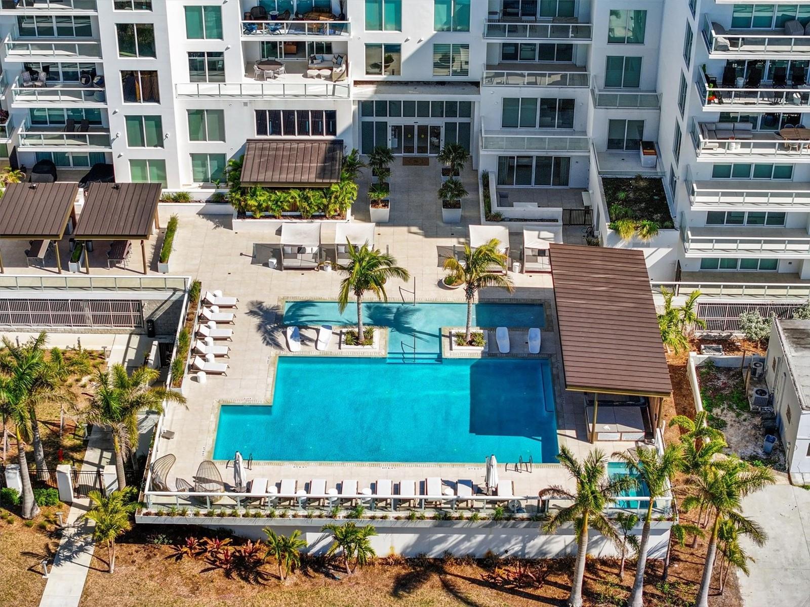 Aerial Pool View