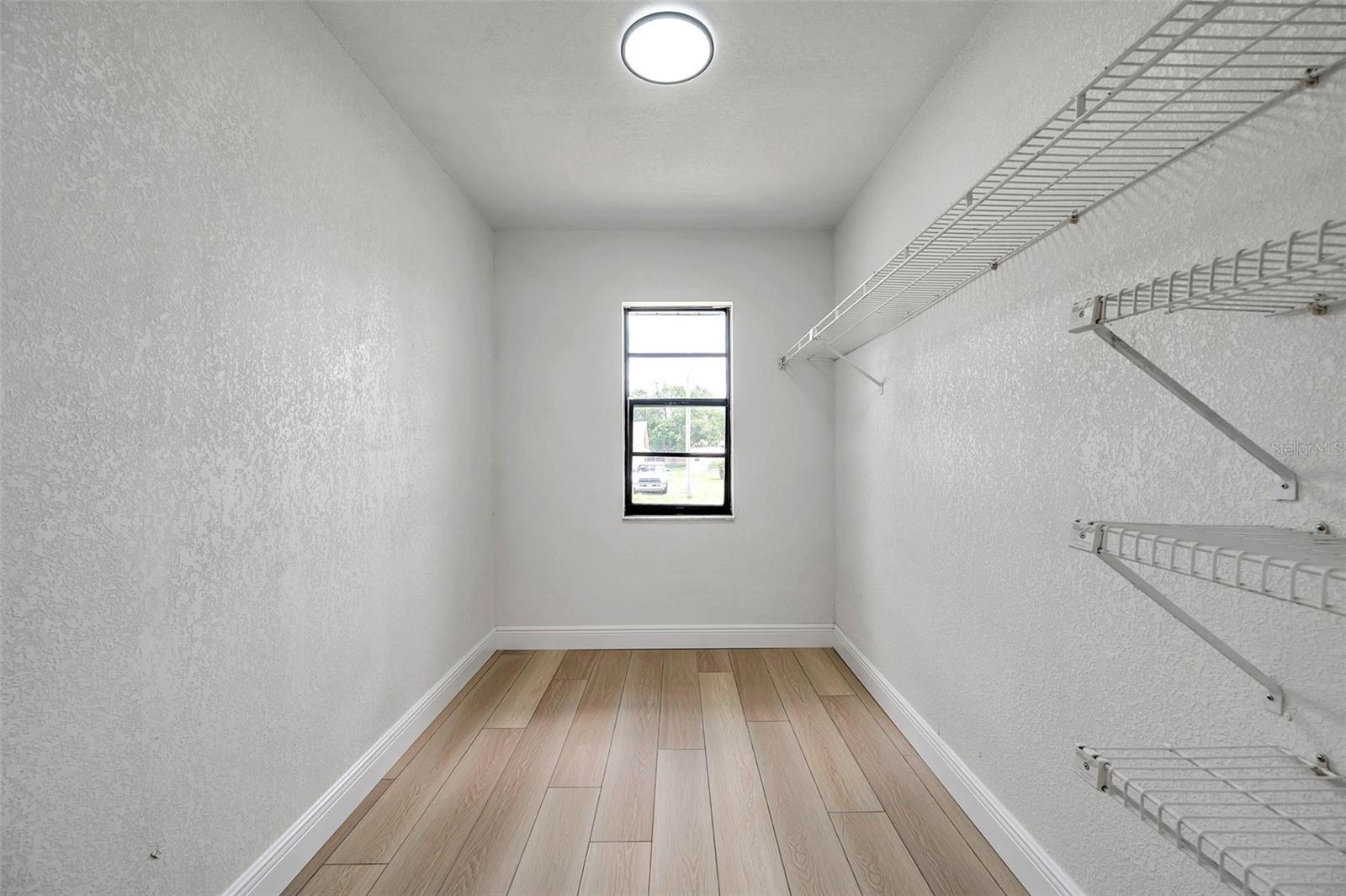 Primary walk in closet
