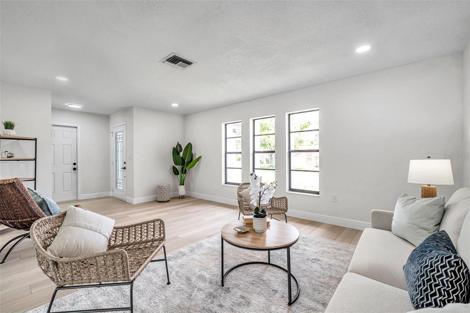 living room looking to foyer