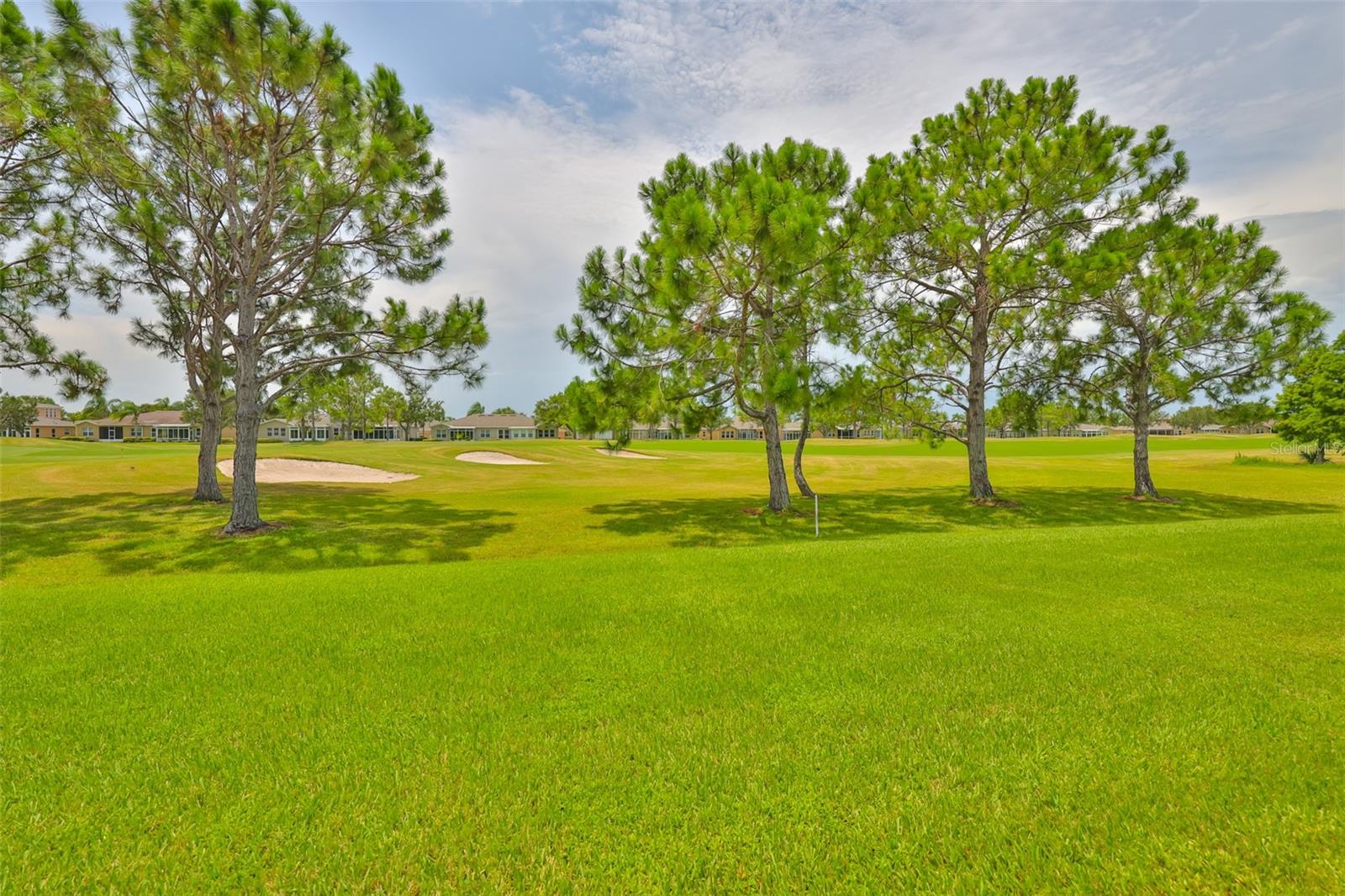 Backyard - view of golf course.