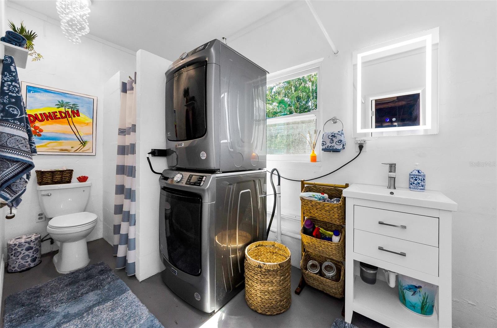 Second Bathroom with Washer and Dryer