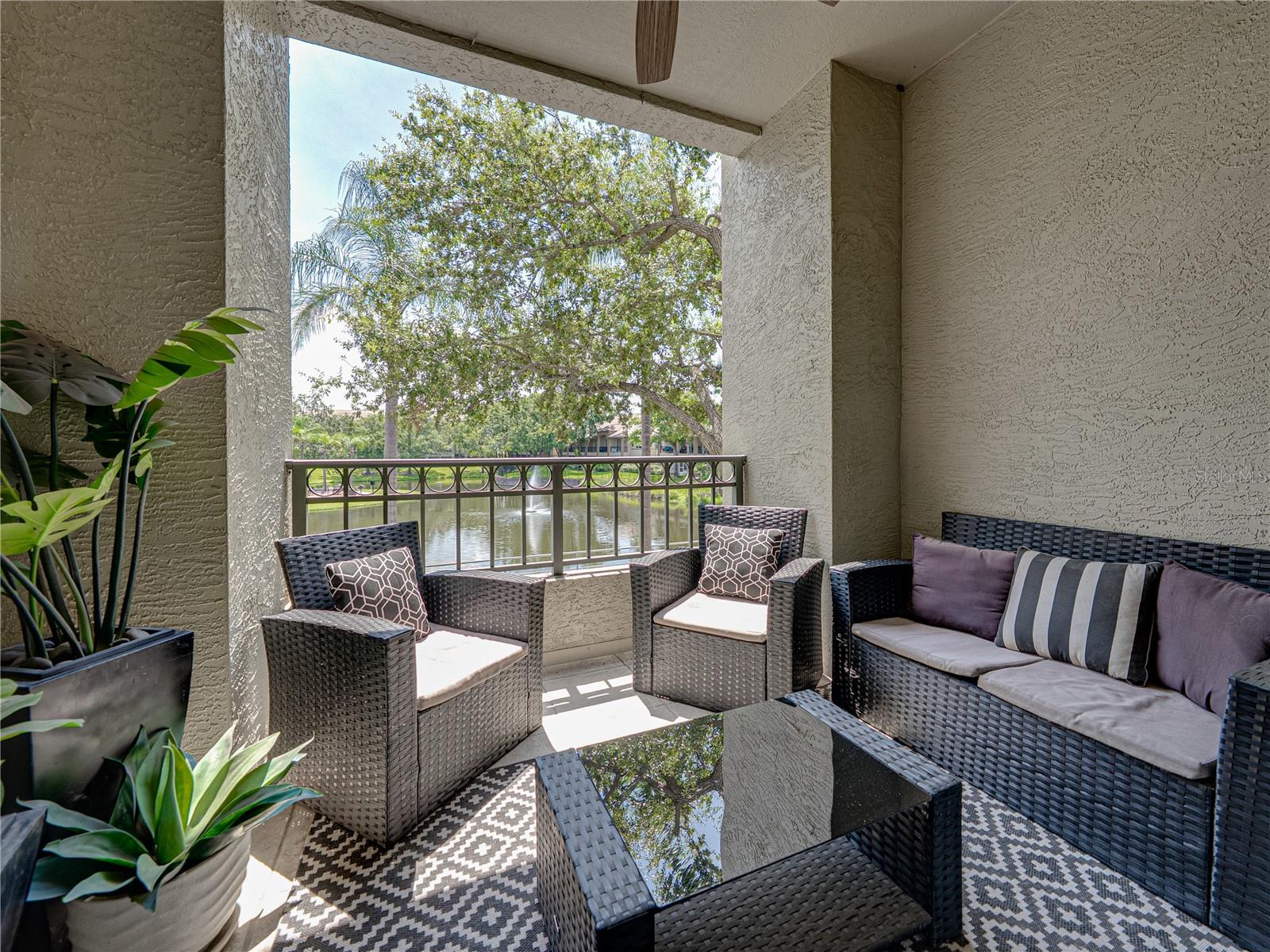 Balcony with Lake View