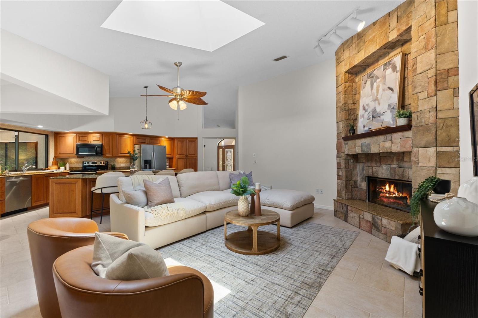 Kitchen and Living Room Combination