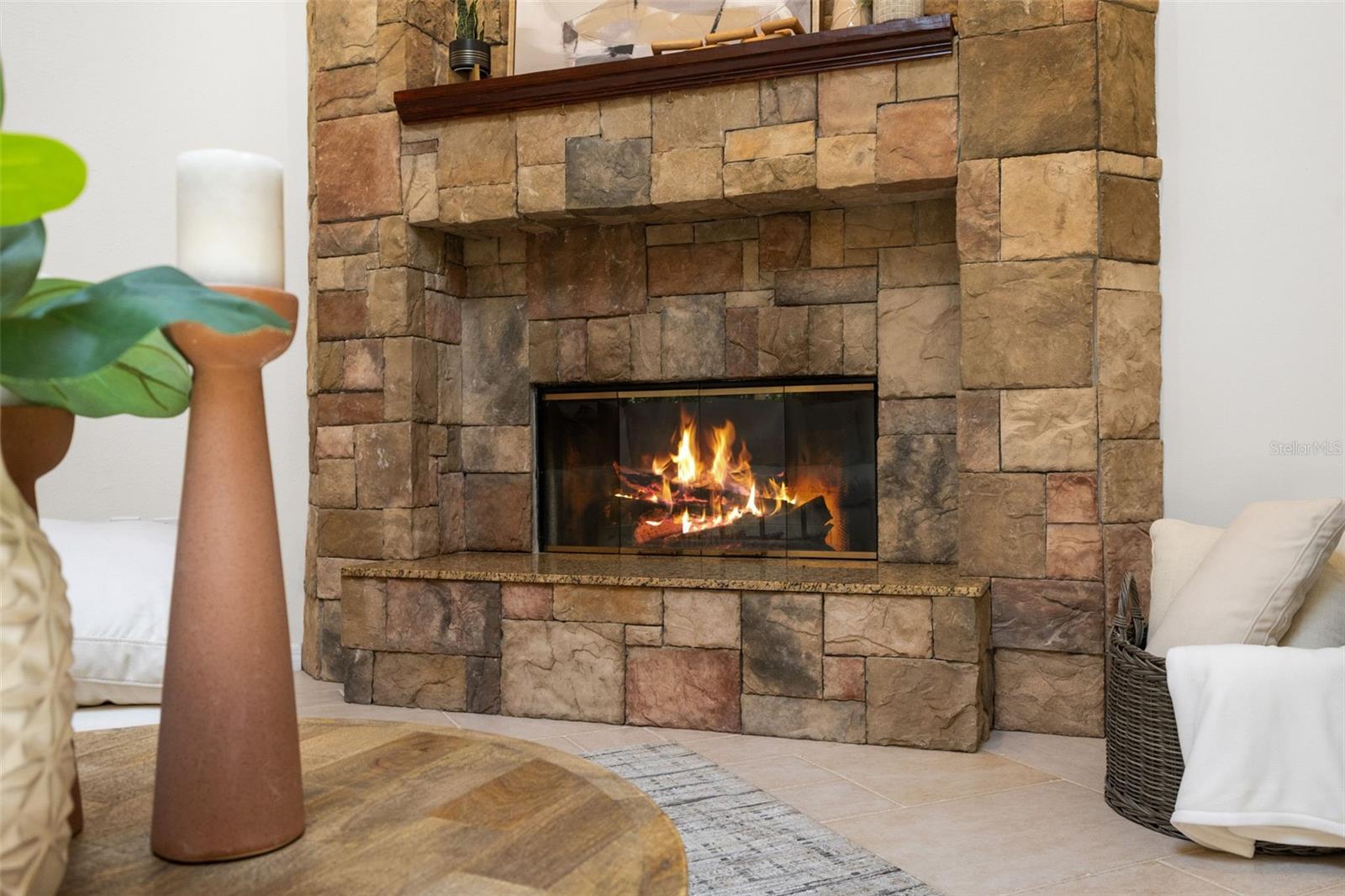 Woodburning Fireplace