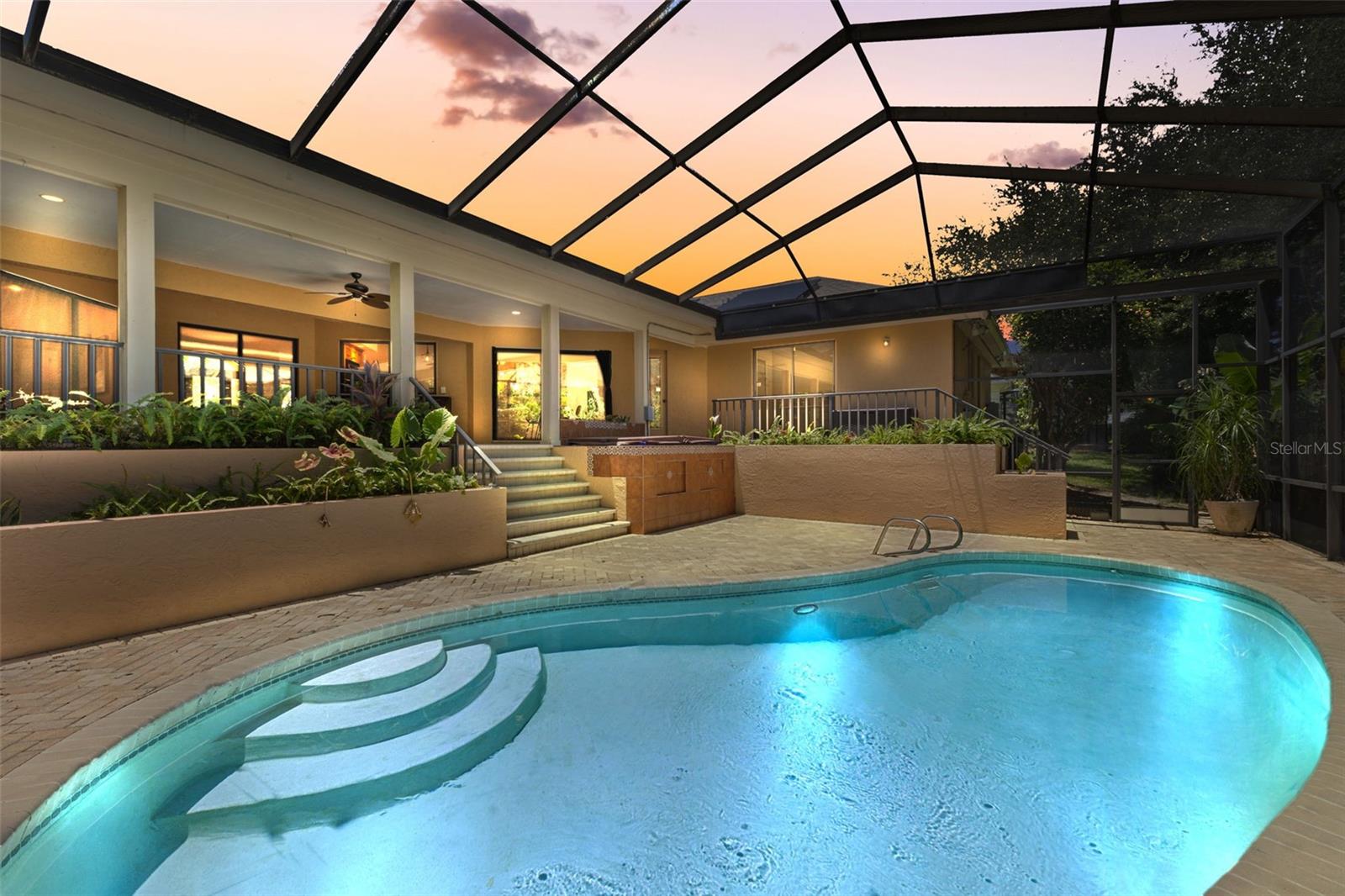 Multi Level Pool Area