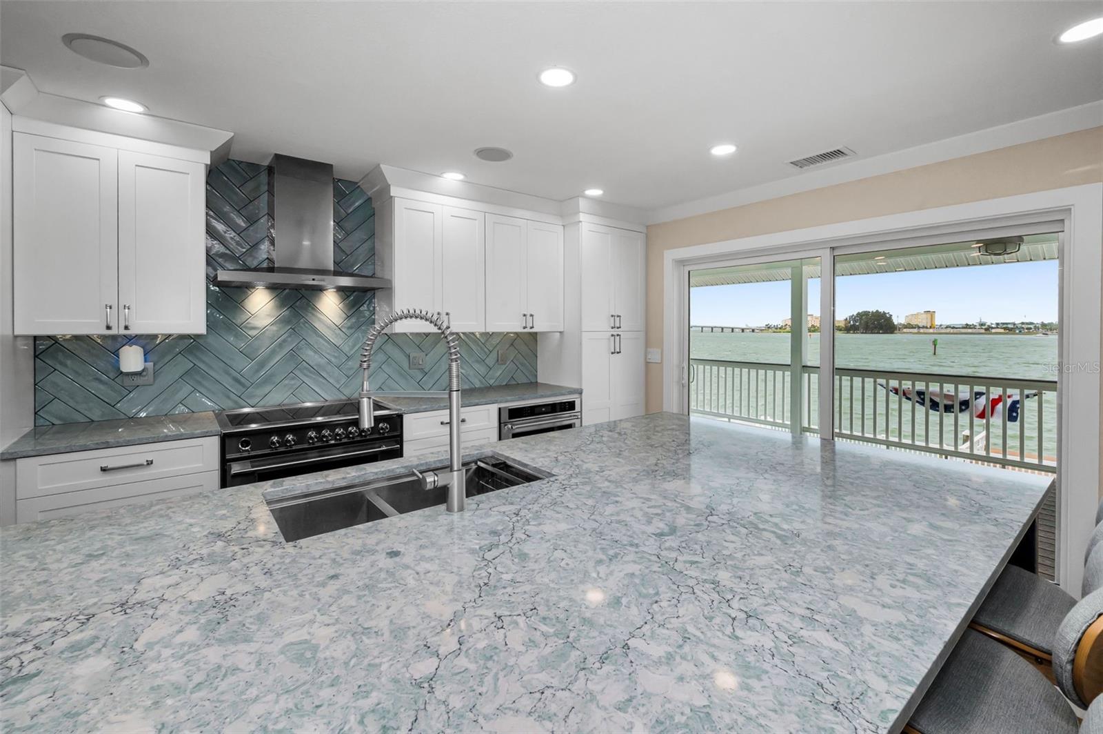 Spectacular, sleek Kitchen with top of the line appliances!