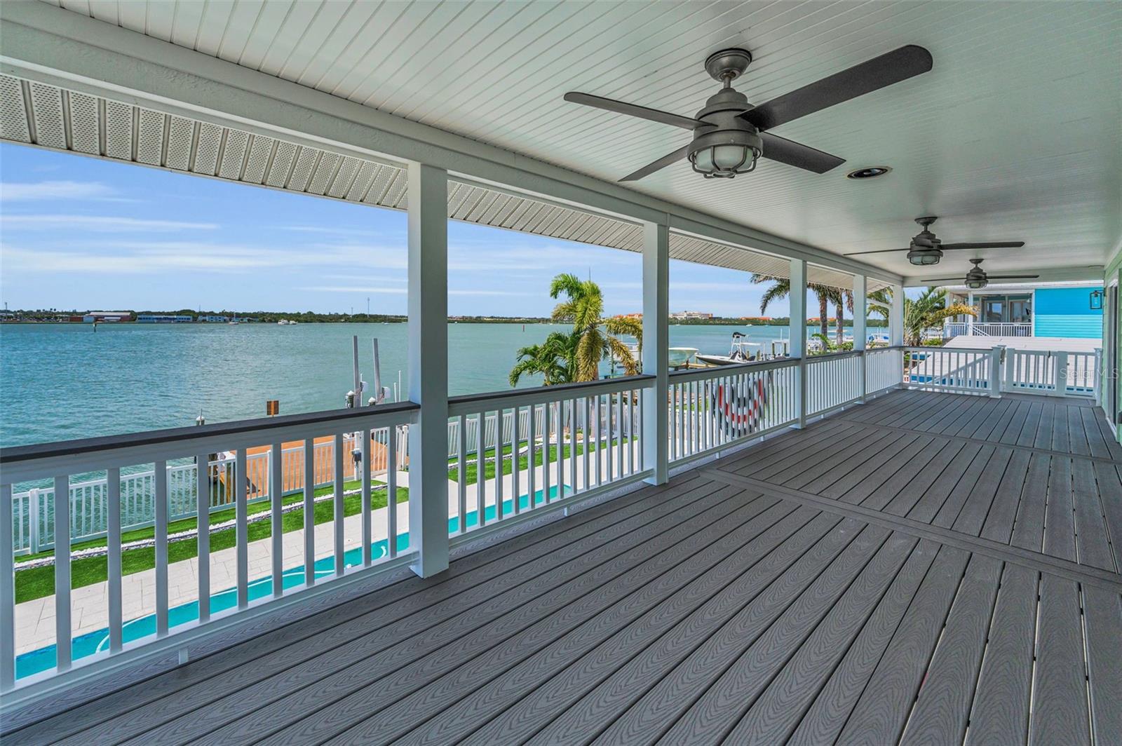 Full Length of the home back porch off the Living Area!