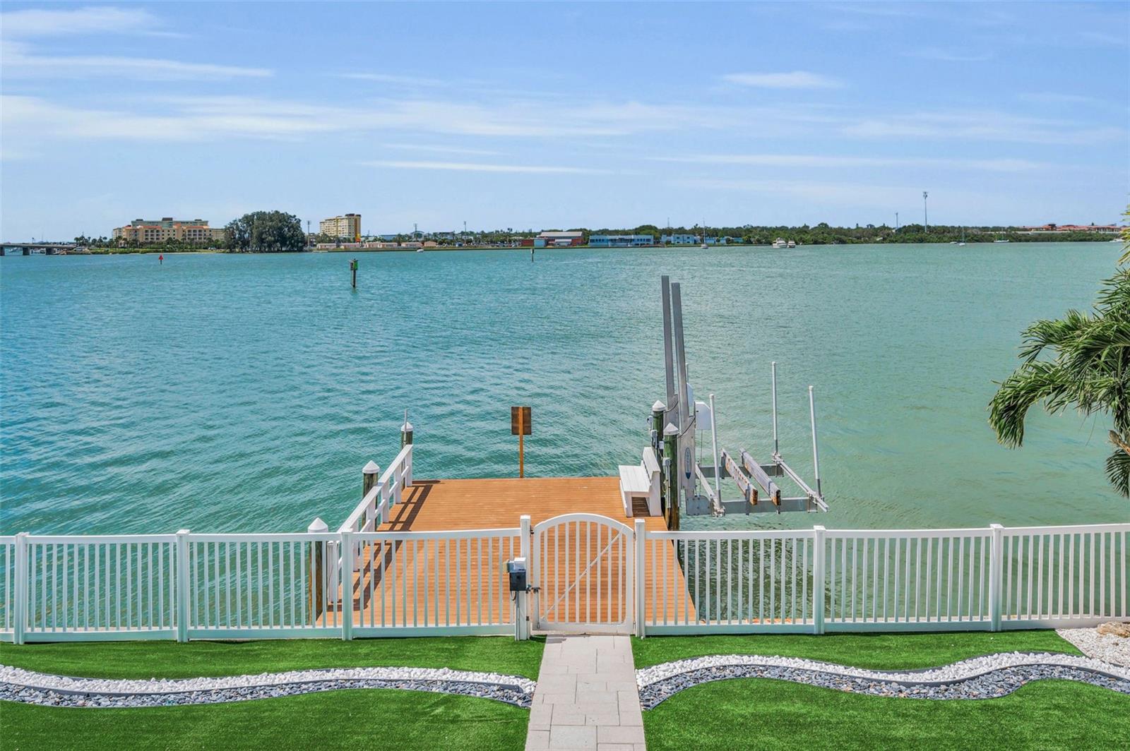 Enjoy sweeping, panoramic waterfront views from your back porch!