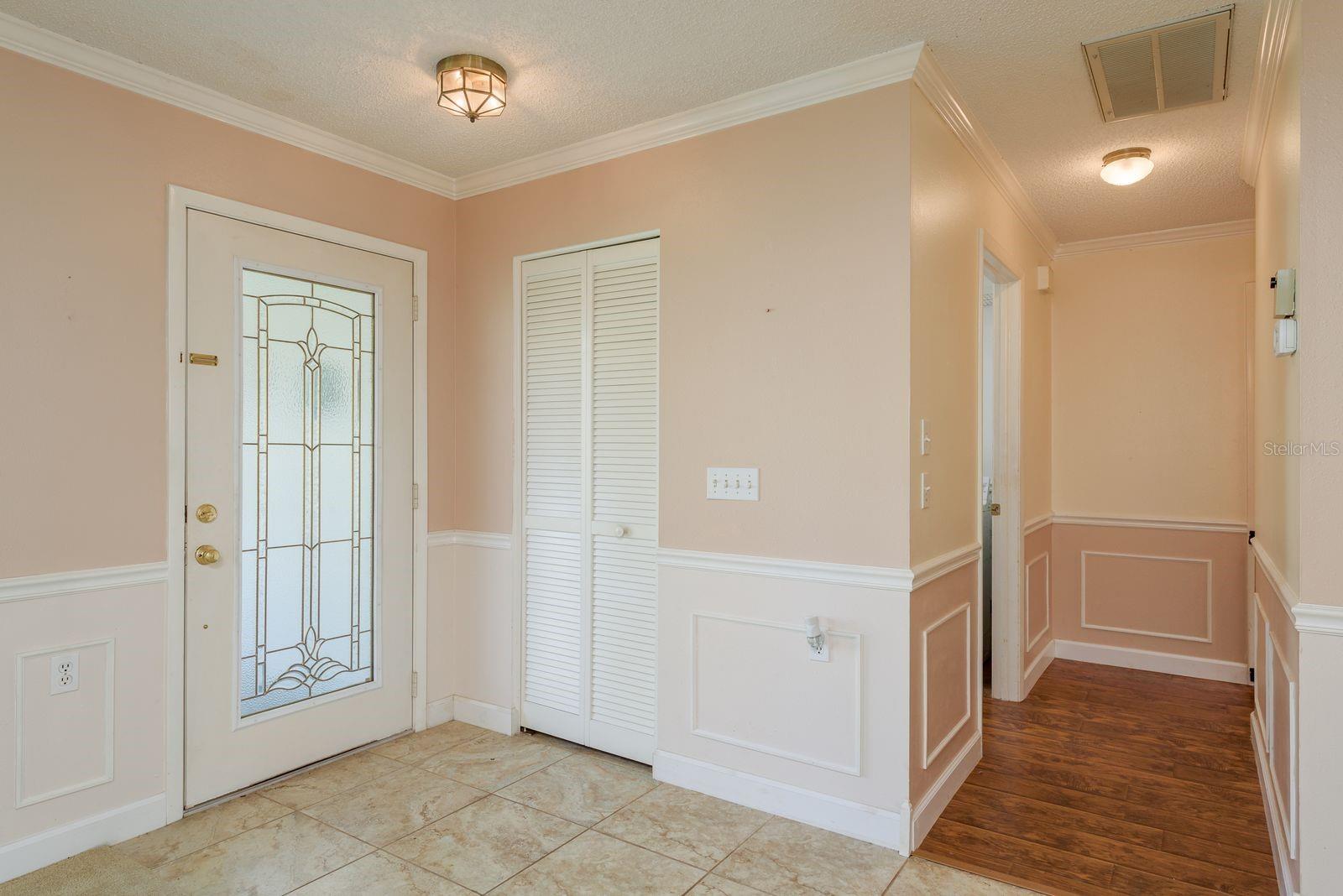 Looking from Living Room to Front Door