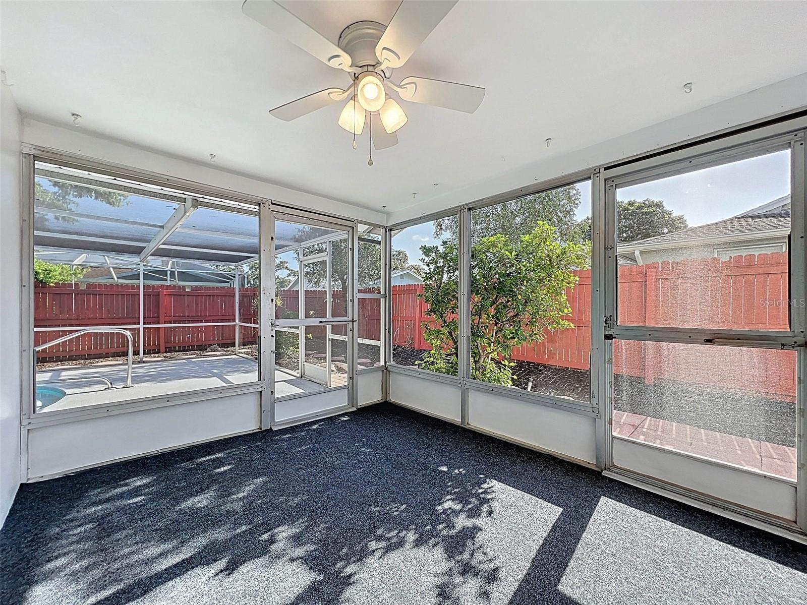 Screened in Lanai