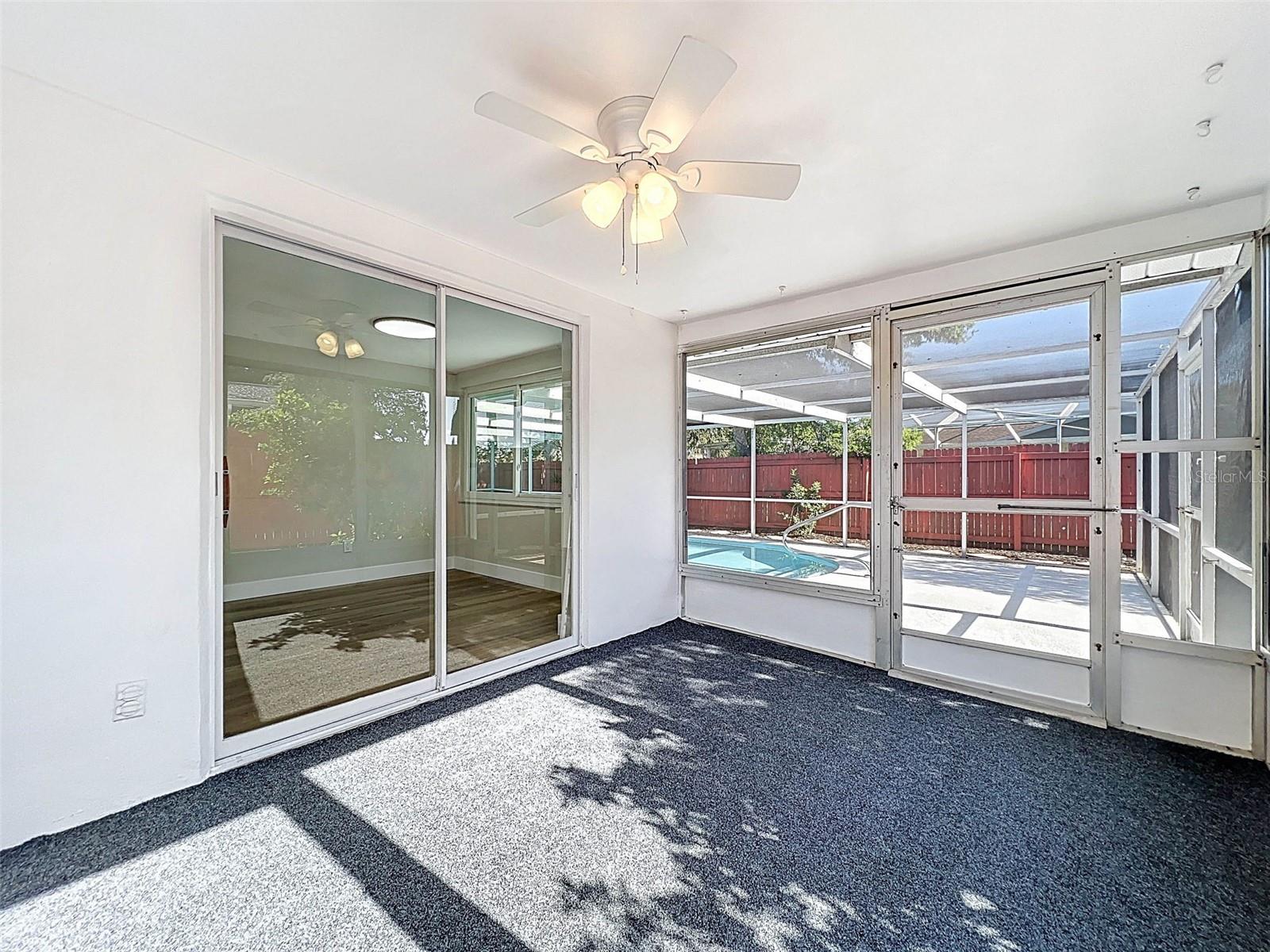 Screened in Lanai
