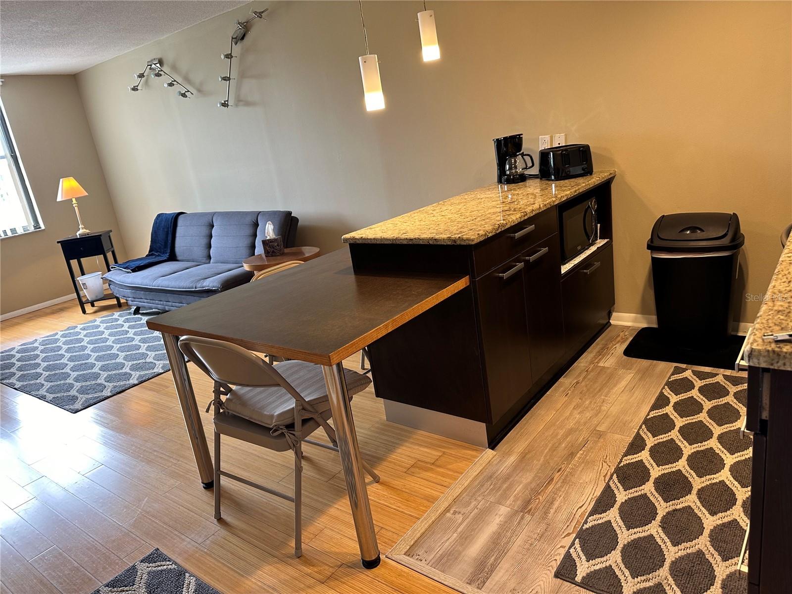 Kitchen and Living room