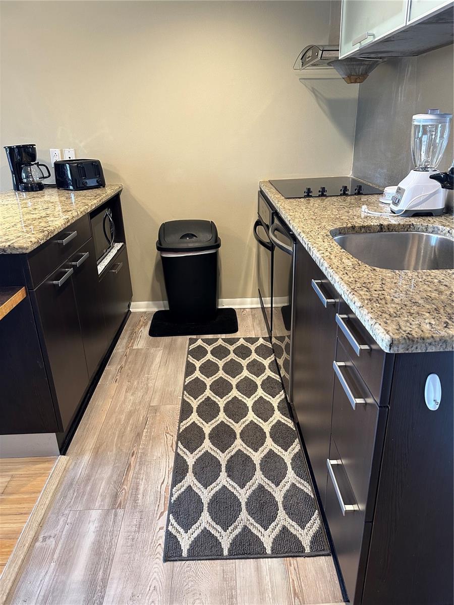 Kitchen floor area redone