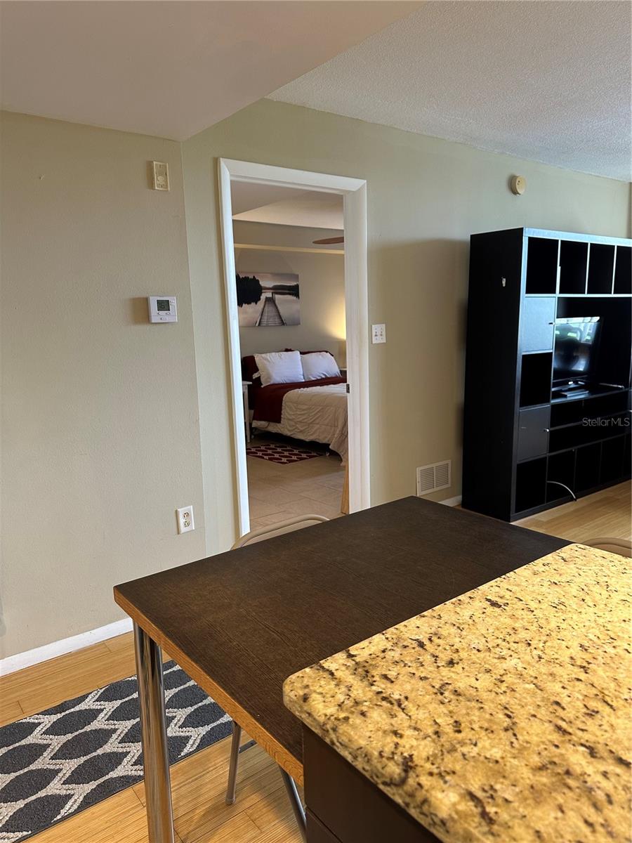Bedroom from Kitchen