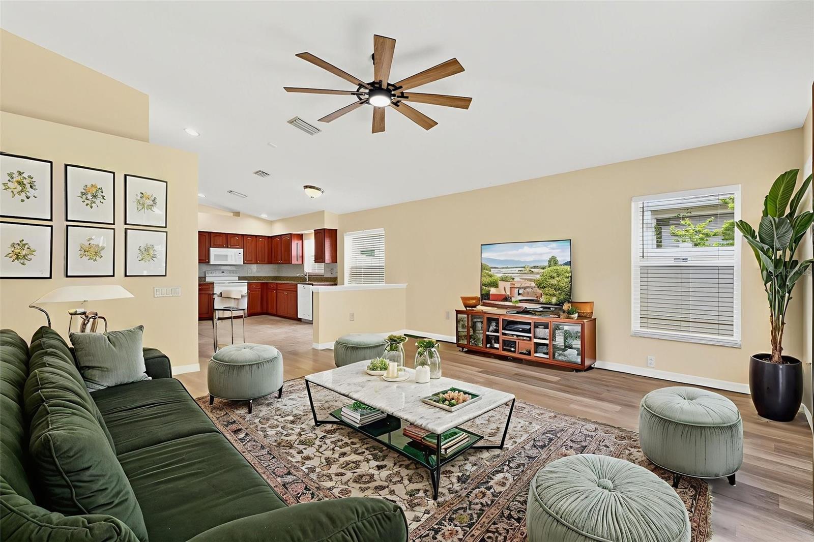 Family Room Staged