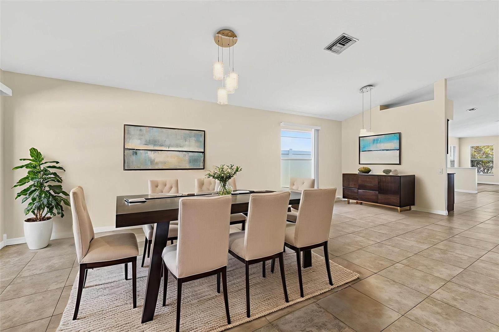 Dining Room Staged