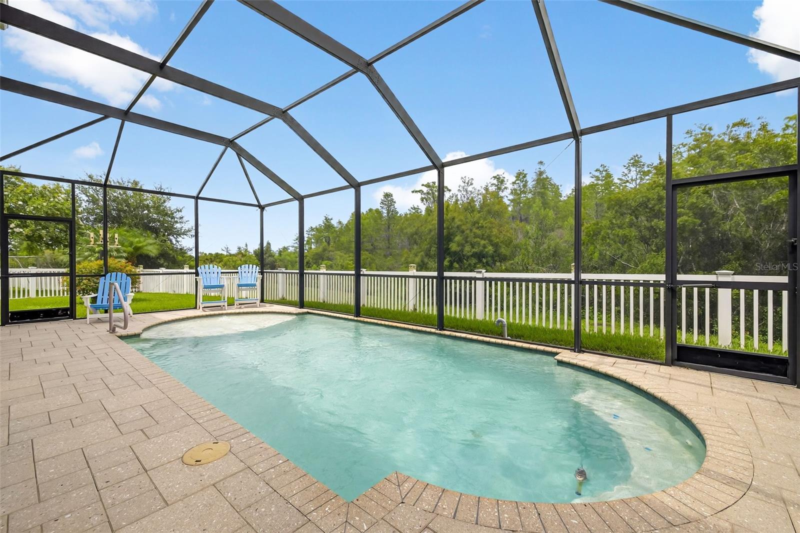 private views from caged pool