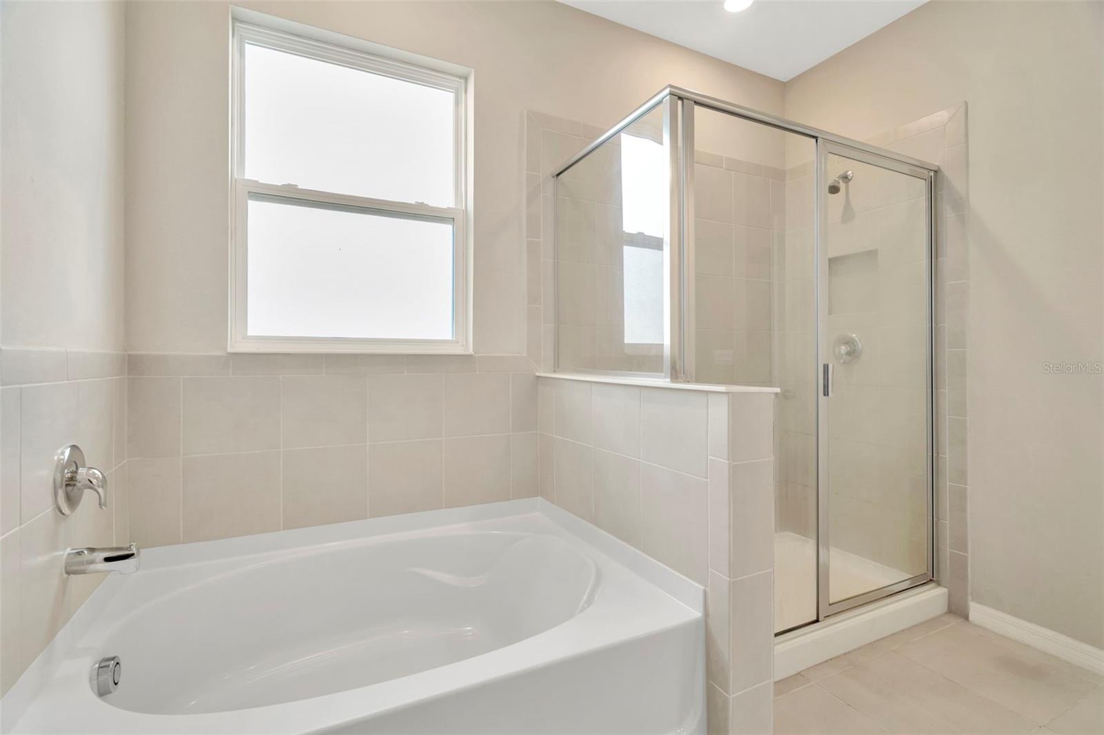 Primary bathroom with garden tub