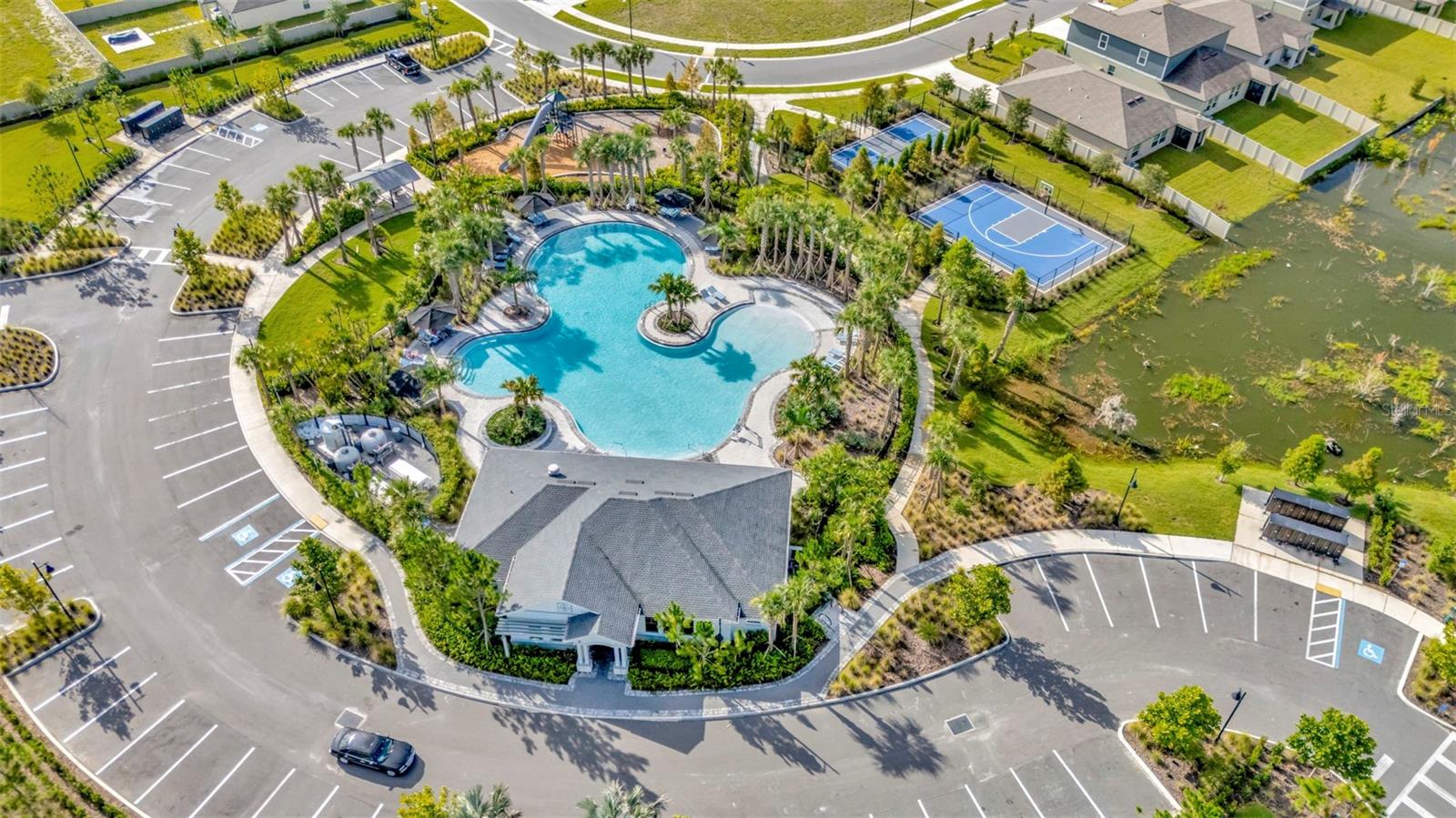 The amenity center for you to play and relax