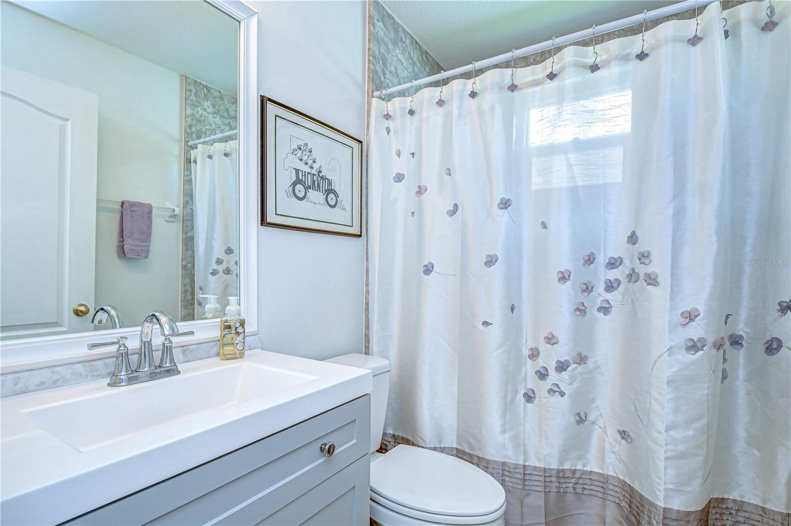 Newly updated guest bathroom