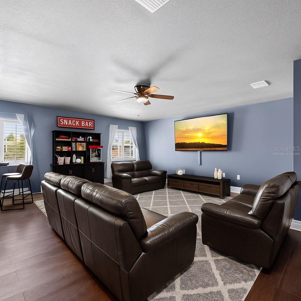 Theater room - virtually staged