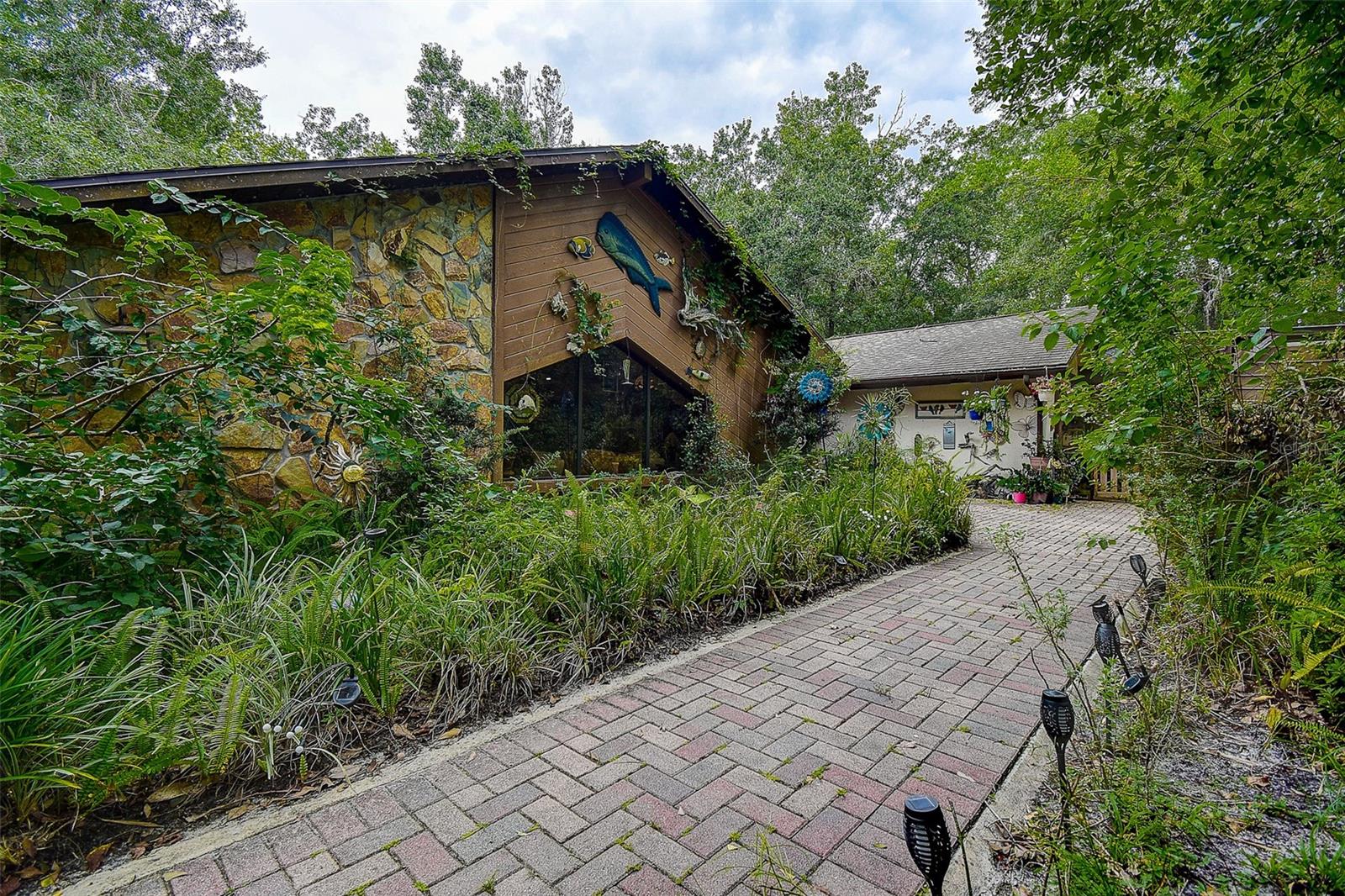 Brick paver entry