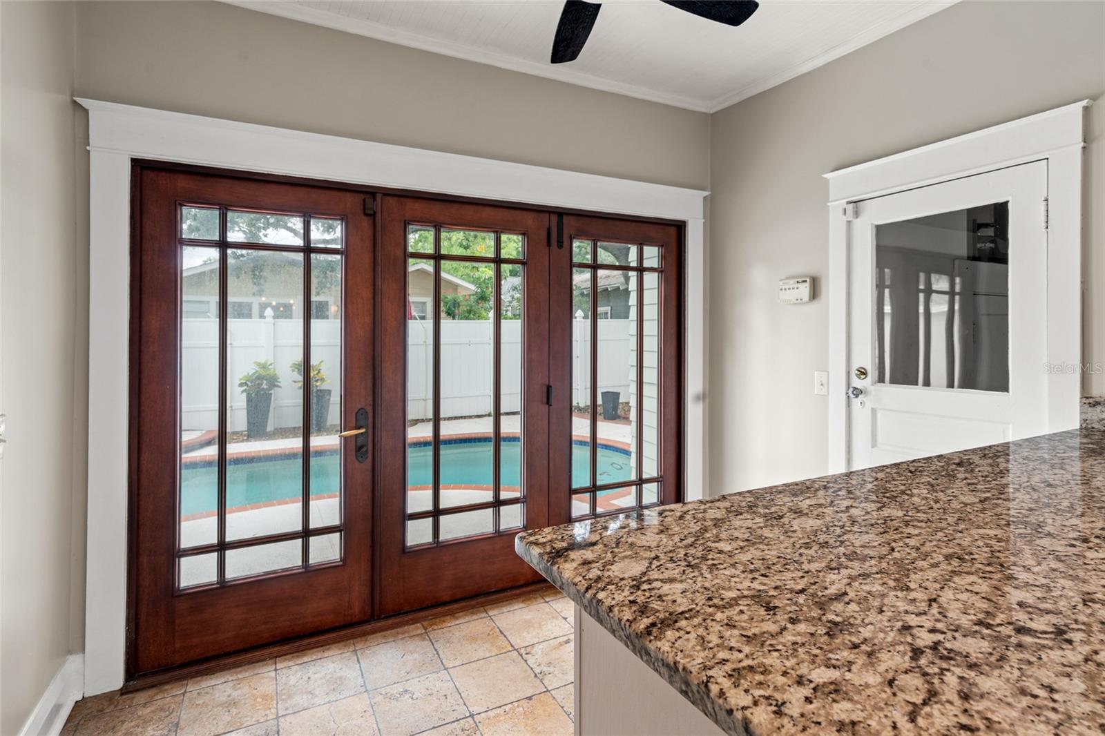 Triple accordian doors