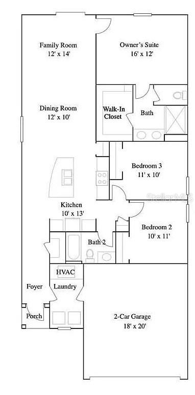 Floor Plan for 5006 Grist Mill Ct