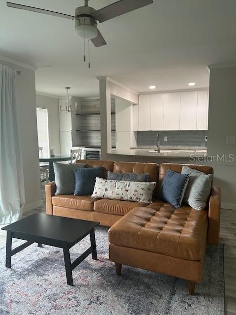 Open Living Dining and Kitchen