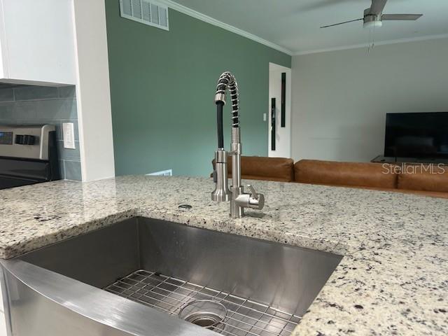 Stainless Kitchen and Granite Countertops