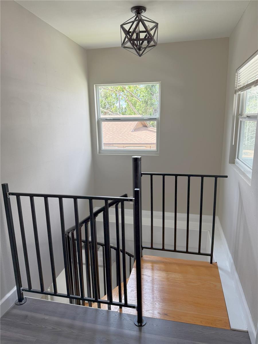 top of staircase
