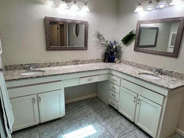 His/Hers vanities.