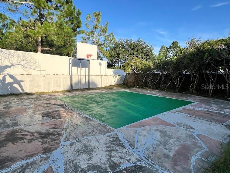 Half Court Basketball court.