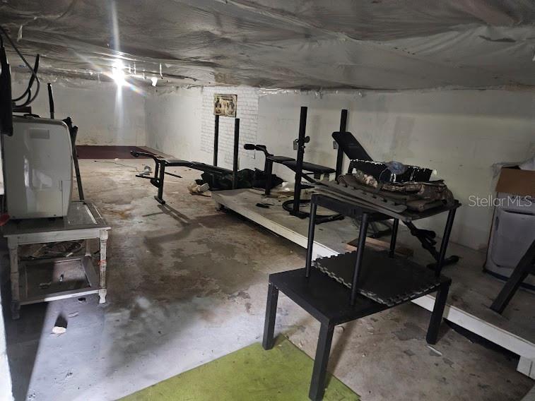 More storage next to gym.