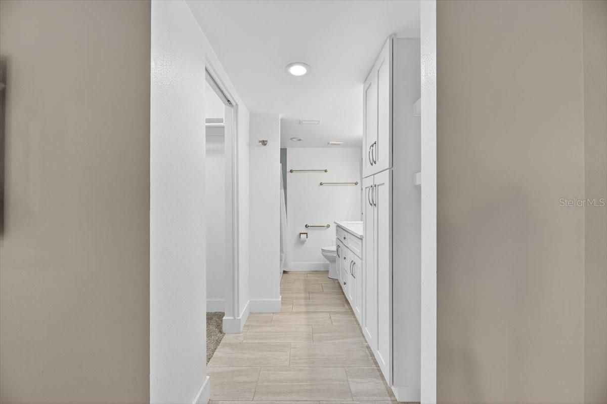 Master bathroom entry.