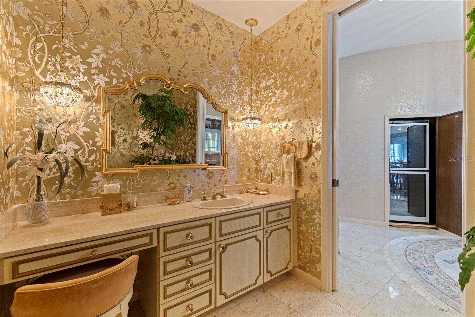 Bathroom off of the Family Room