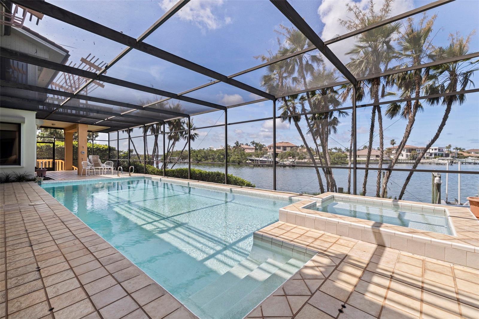 Swimming Pool overlooking the water
