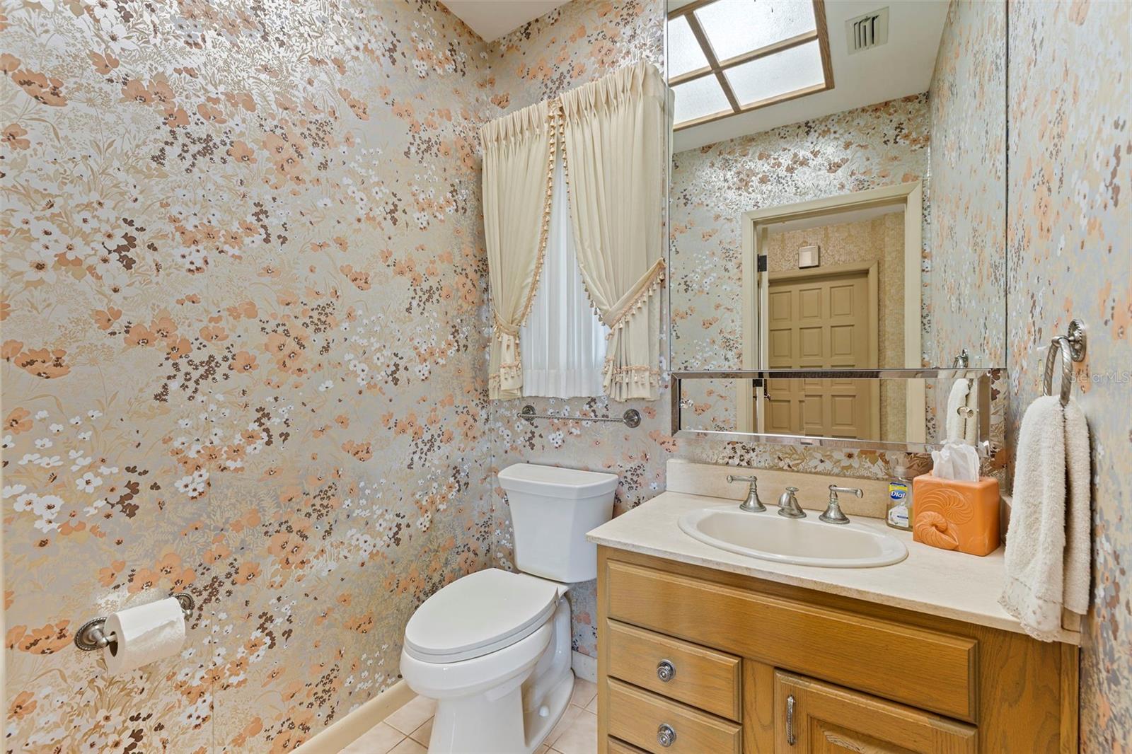 Downstairs half bathroom for the in-law suite.