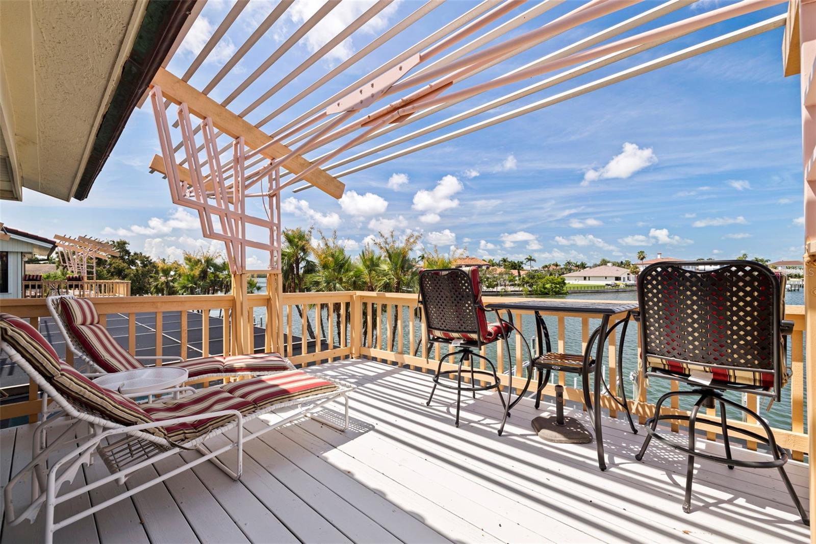 Private  balcony for the primary suite