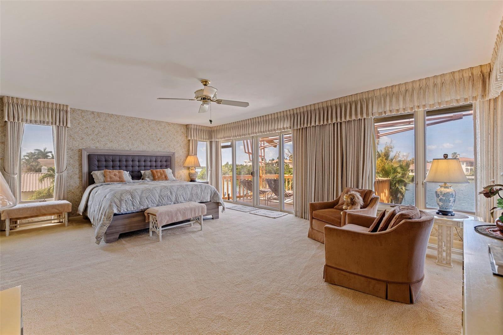 Bedroom Suite 2 - Located in the upstairs SW corner of the home - with it's own private balcony