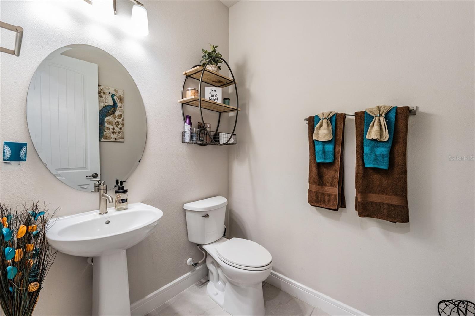 1/2 bathroom downstairs