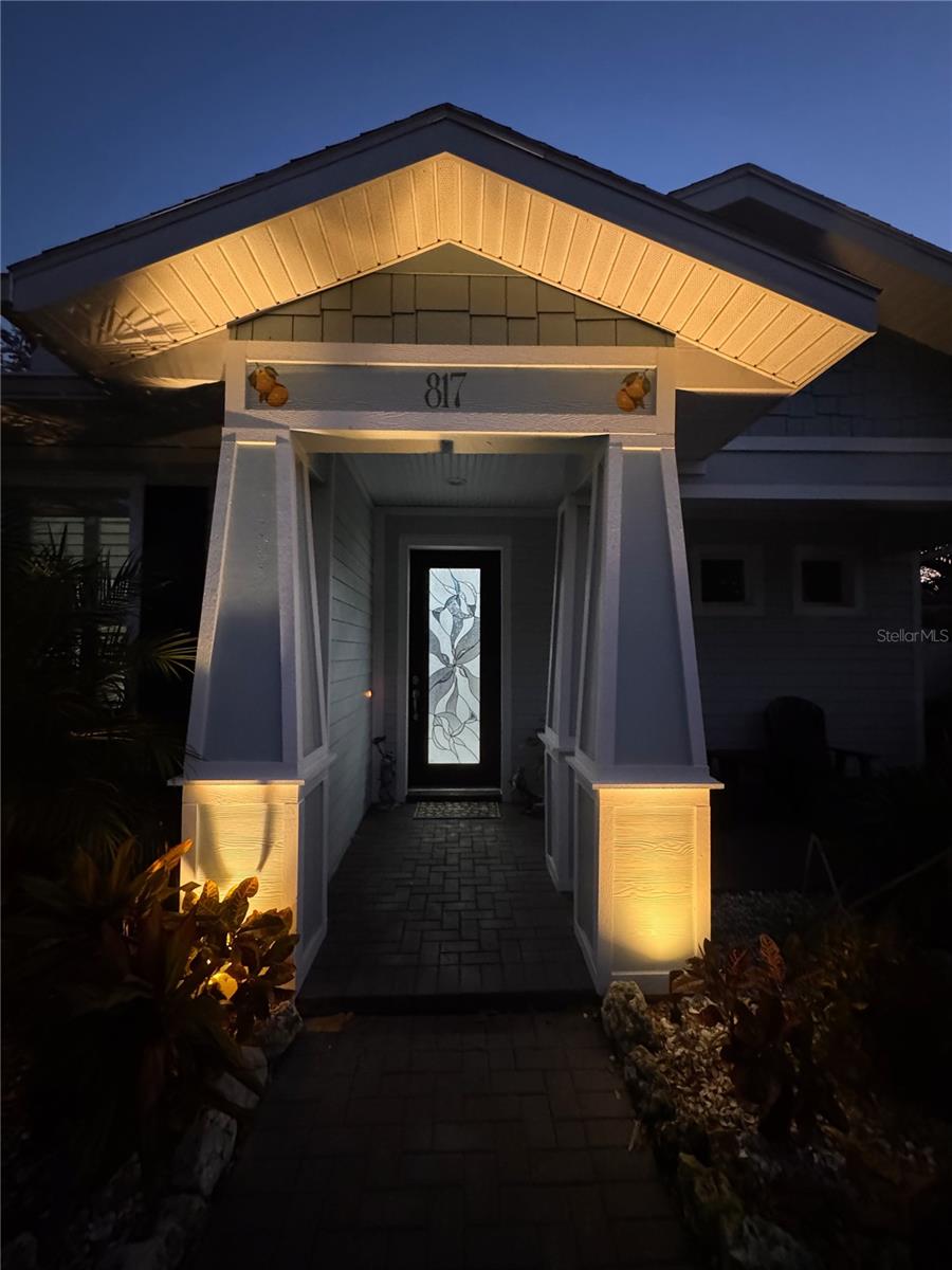 Front Entrance at Dusk