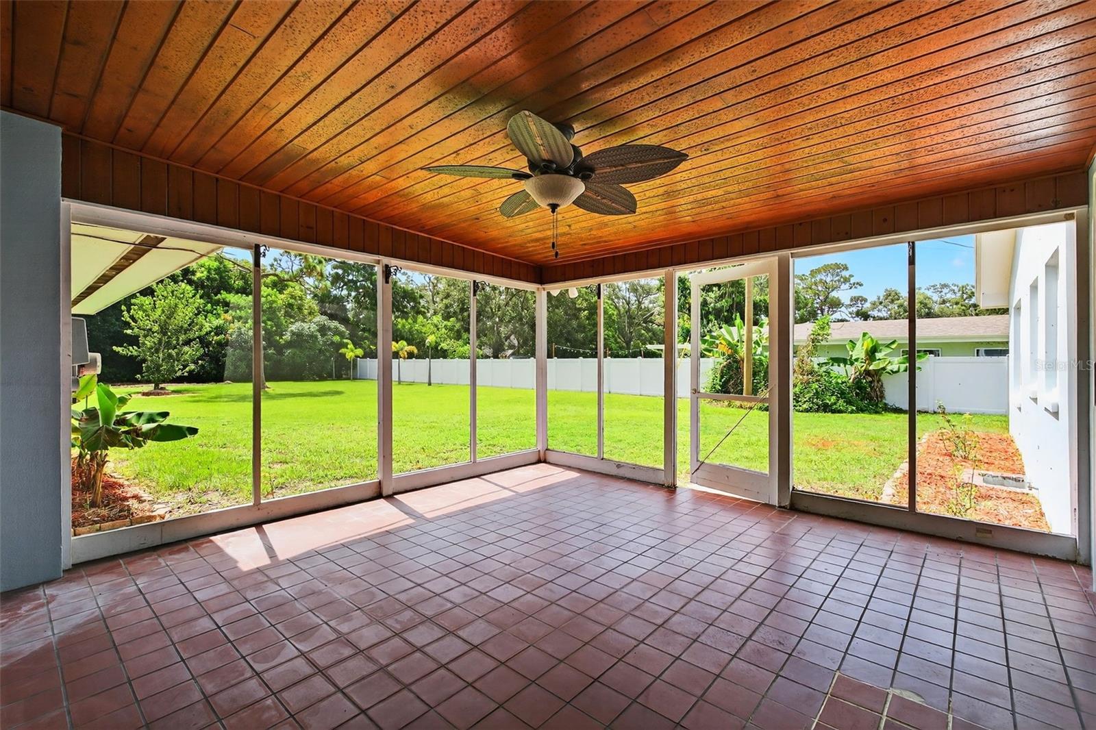 Screen enclosed porch