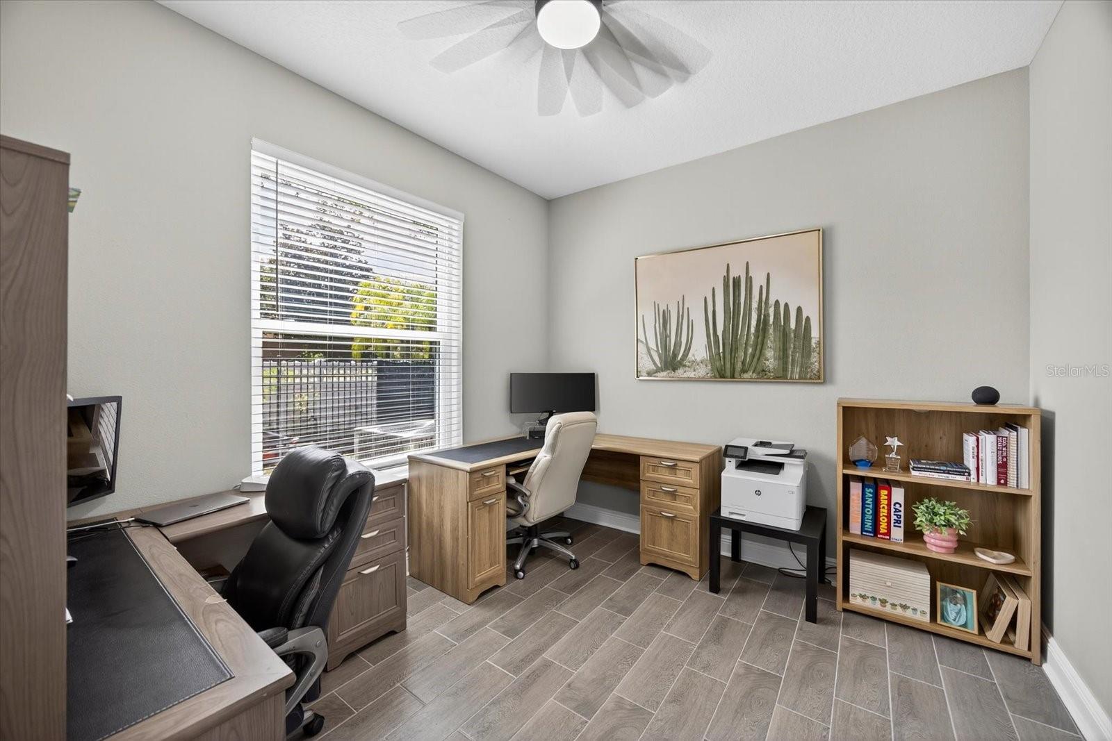 Downstairs Office/Bedroom with Large Closet for Storage