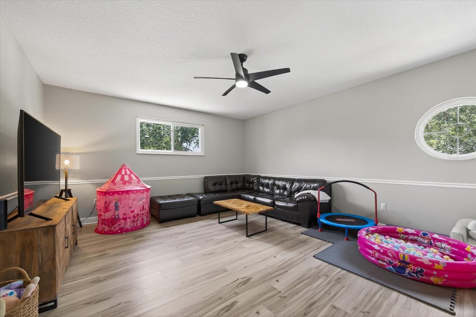 Bonus Room~Makes the perfect playroom, movie room, game room, classroom, fitness room!